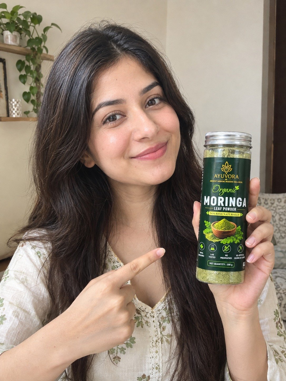 Ayuvora Organic Moringa Powder