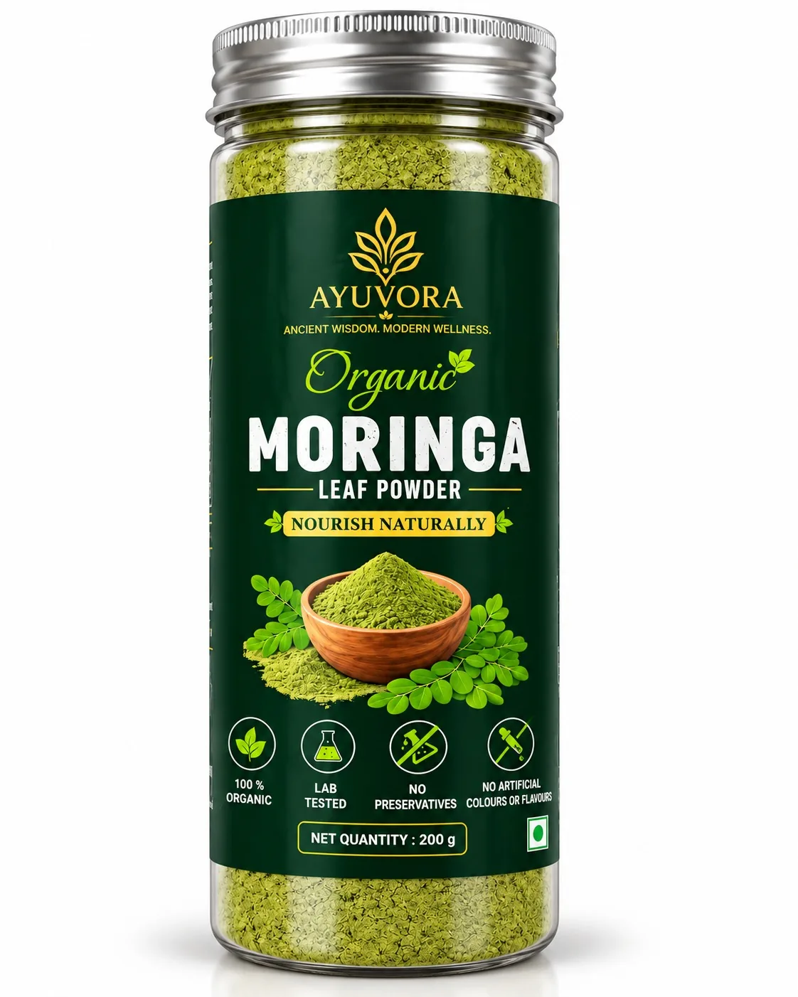 Ayuvora Organic Moringa Powder